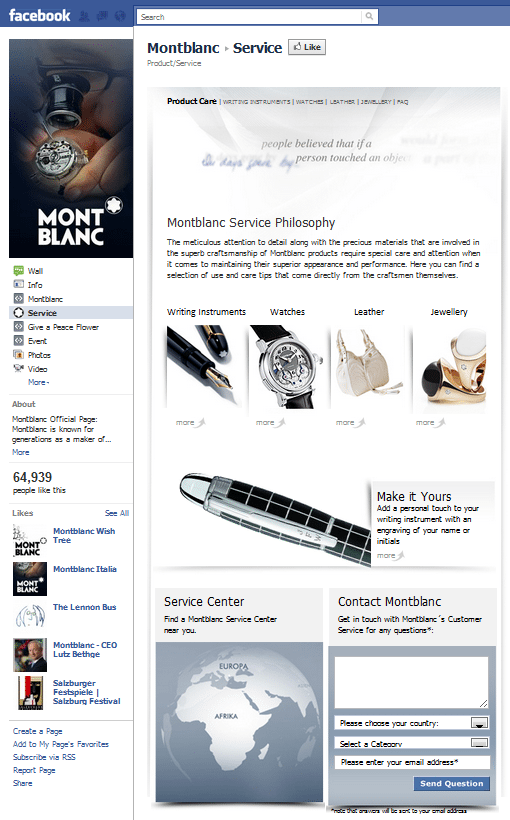 Montblanc Facebook Page Customer Service Genius Montblanc Facebook Page Customer Service Genius