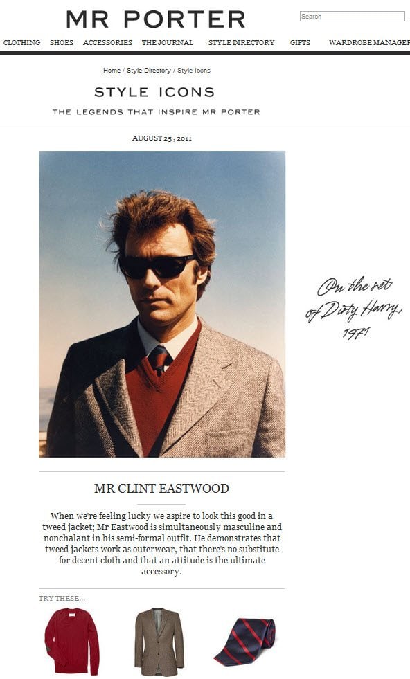 Content, The Heart and Soul of Your Online Brand image Mr PorterStyle Icons