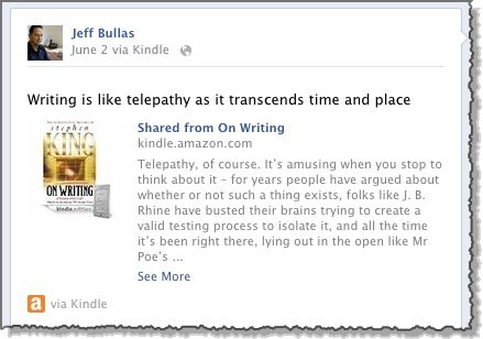 Facebook sharing for Kindle on Amazon Facebook sharing for Kindle on Amazon