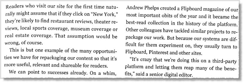 Lessons from the New York Times for Content Marketers