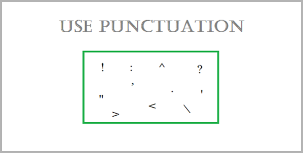 Punctuation for writing the perfect blog post