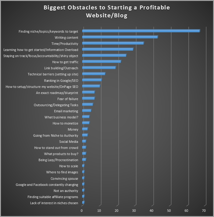 Niche Pursuits screenshot for choosing the perfect name for your blog