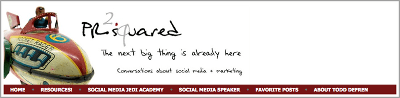 PR-Squared screenshot for choosing the perfect name for your blog