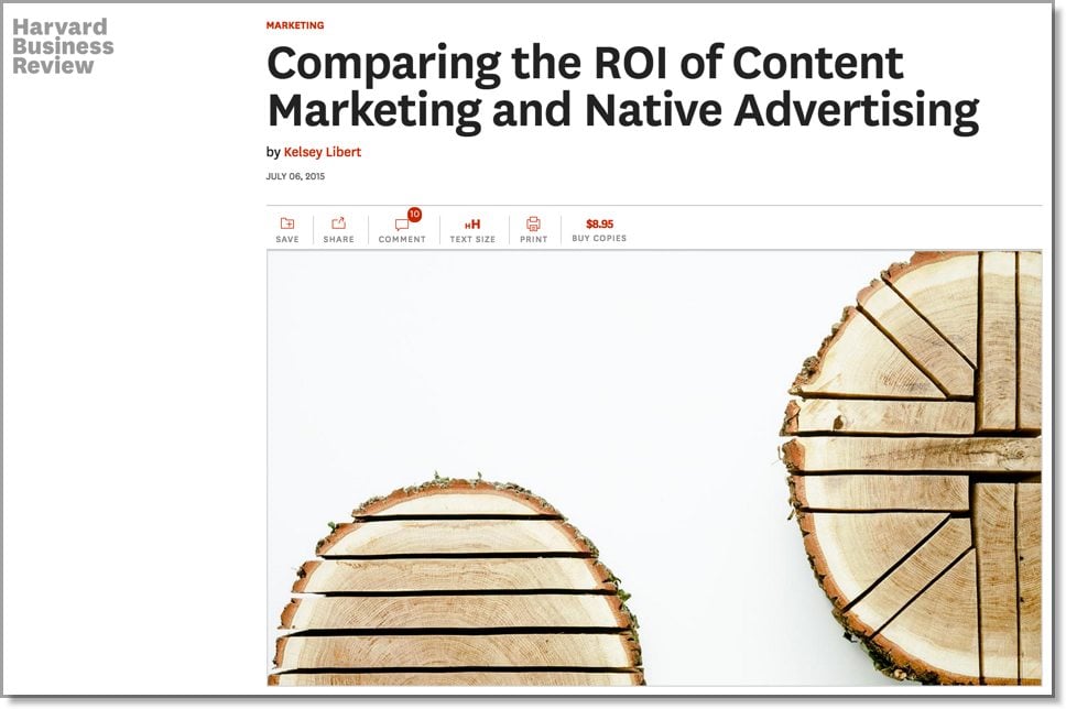 HBR Content marketing