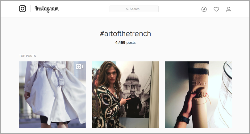 #ArtOfTheTrench hashtag for leverage user- generated content