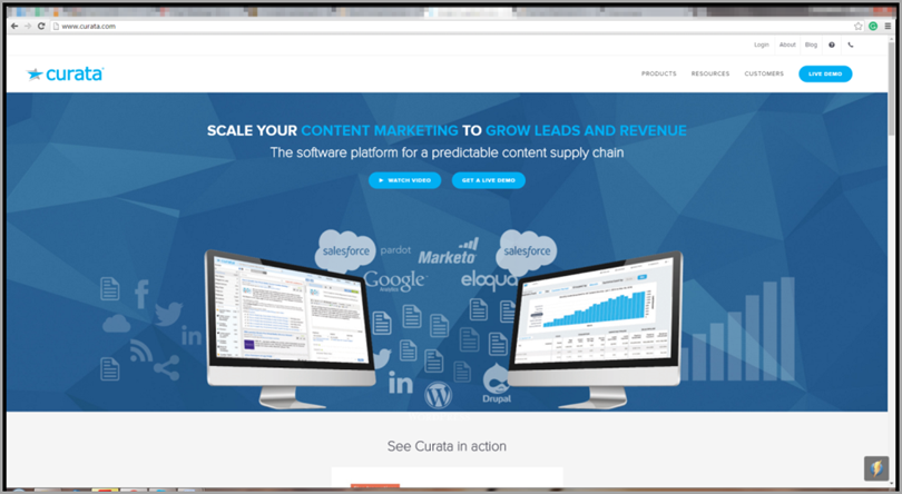 Curata for content marketing tools