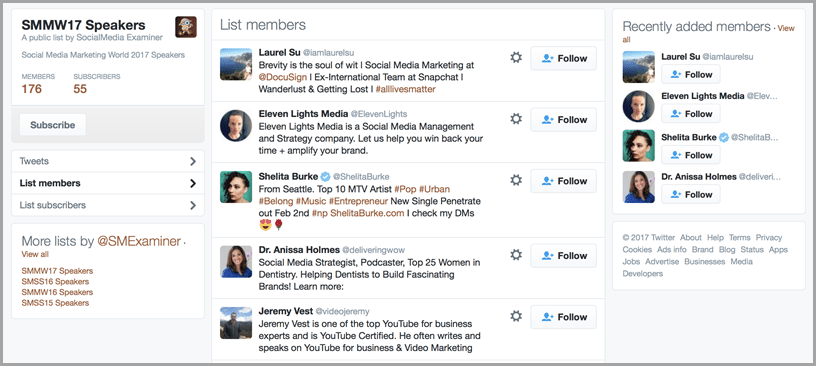 Twitter Lists Twitter Lists
