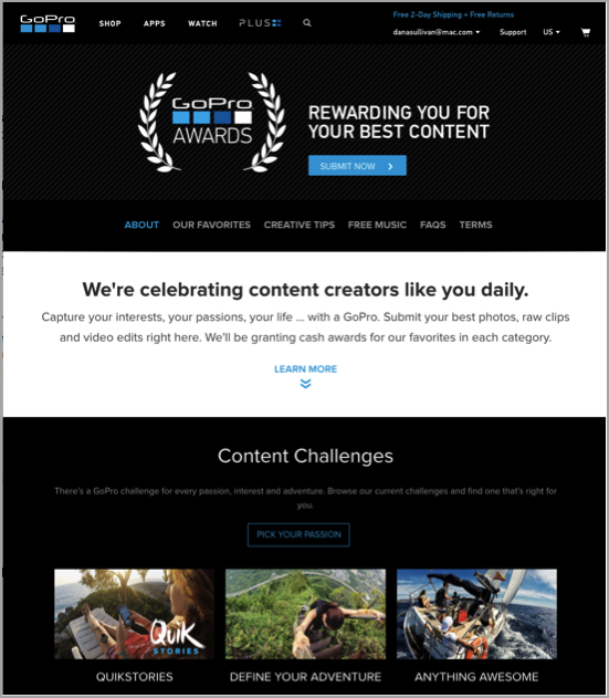 GoPro hashtag competition