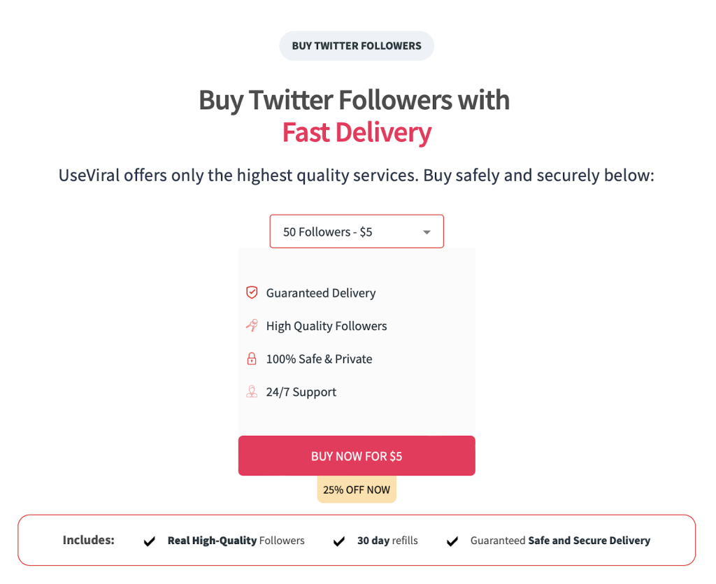 buy twitter followers