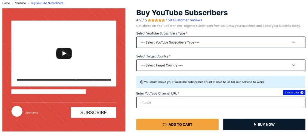 Buy Youtube Subscribers from Mediamister