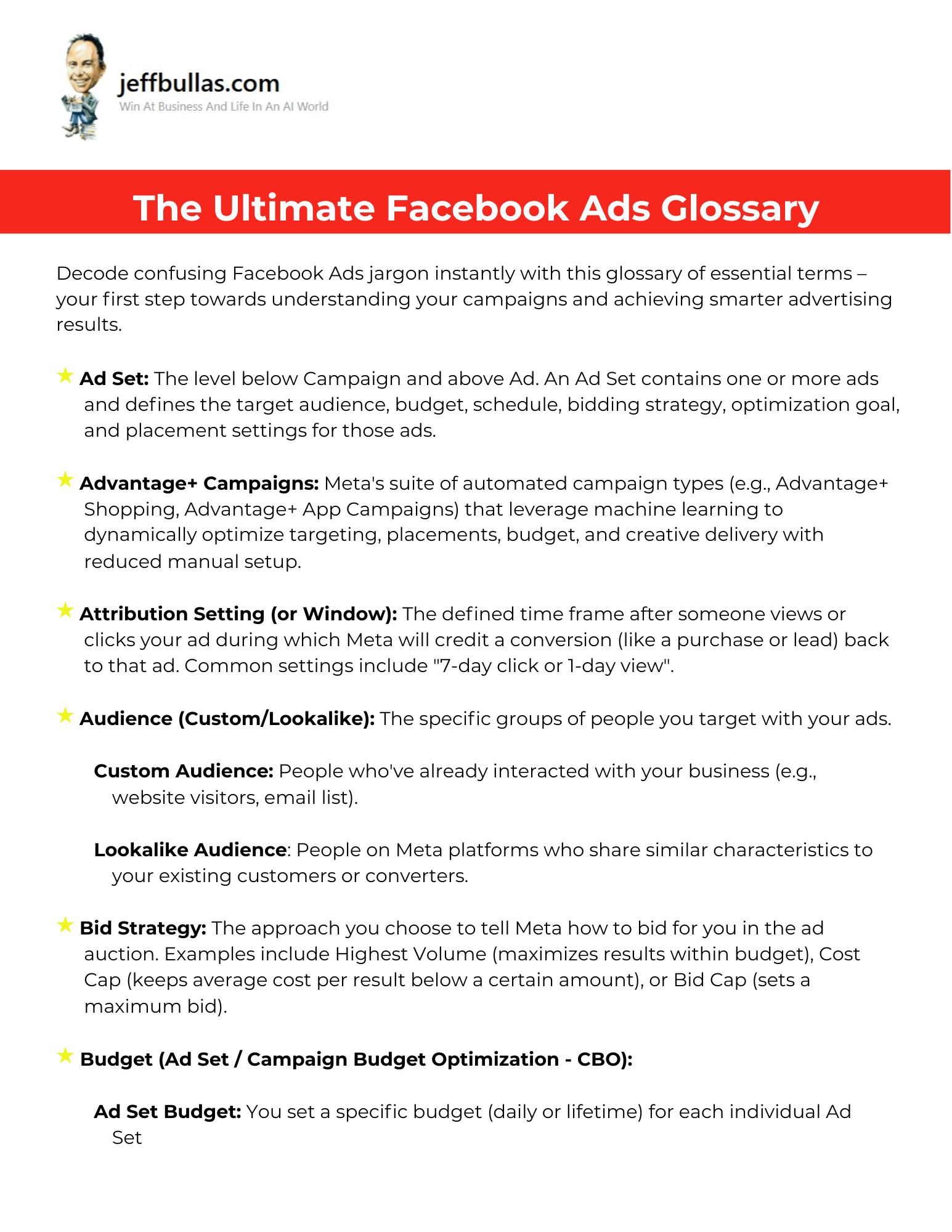 Facebook Ads Glossary 
