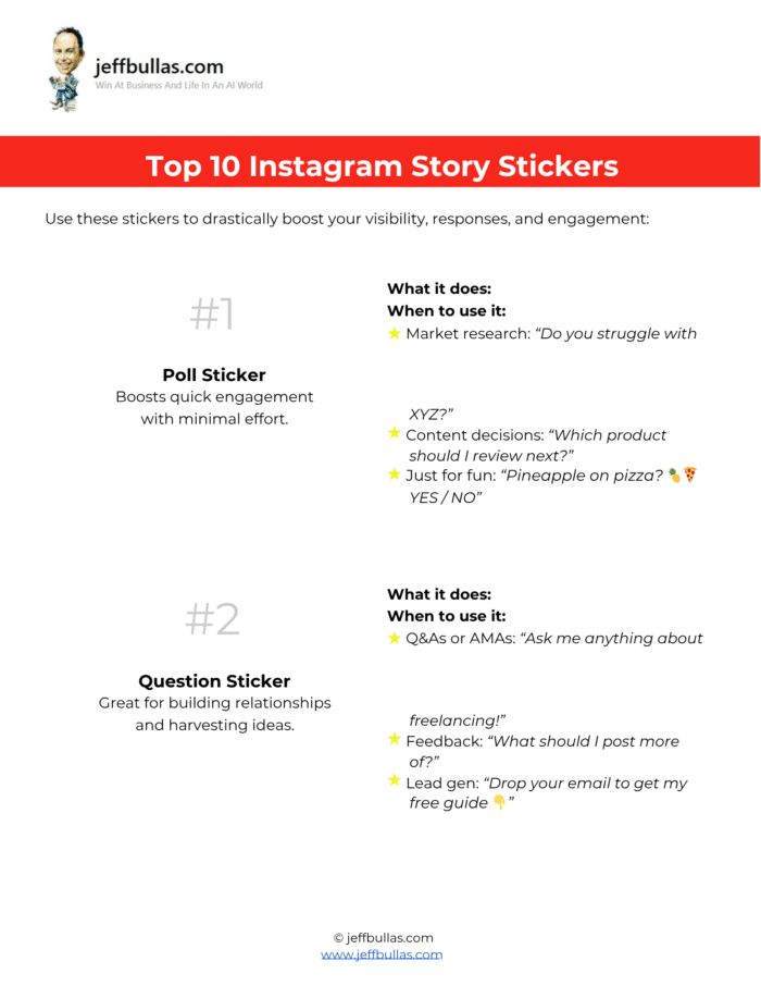Instagram Story Stickers
