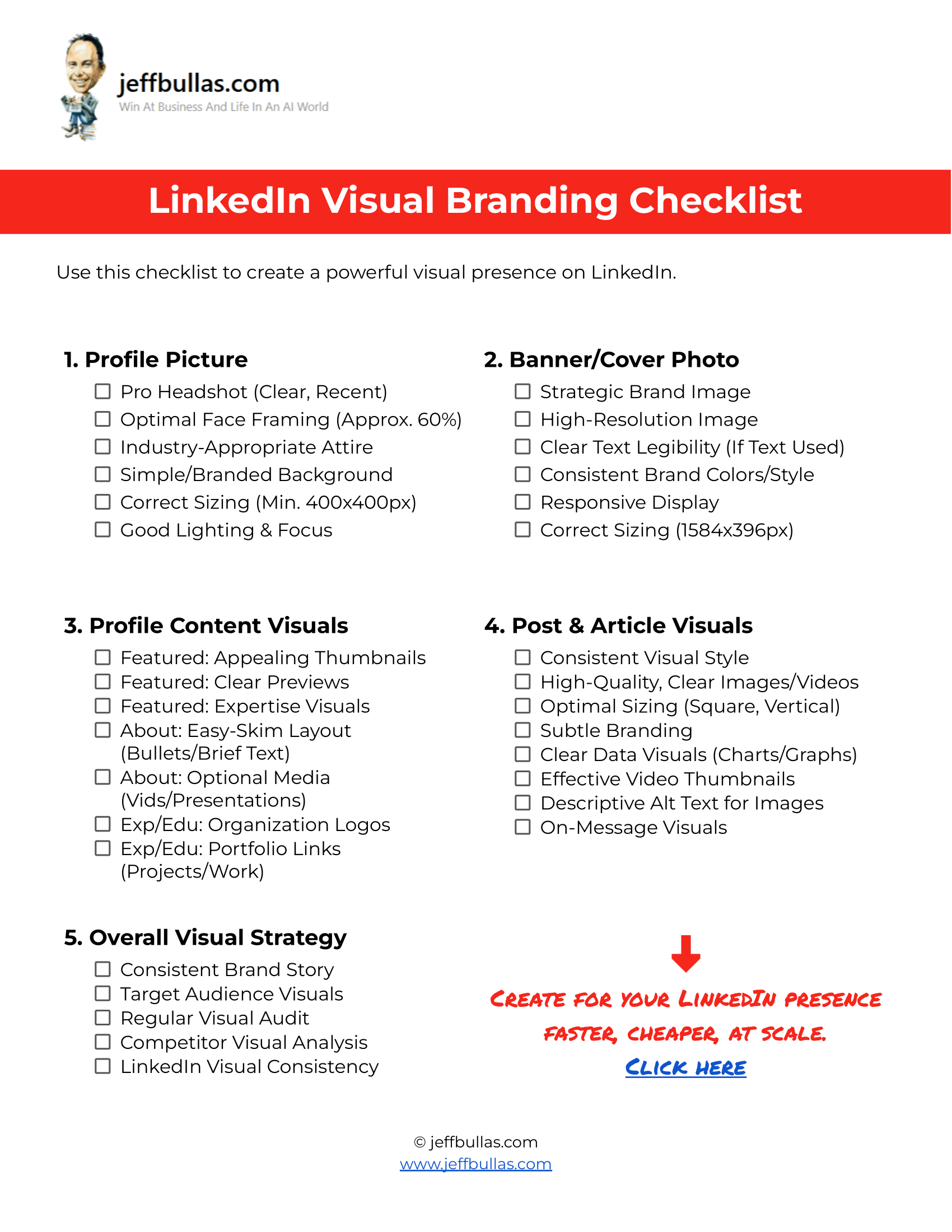 LinkedIn Visual Branding Checklist