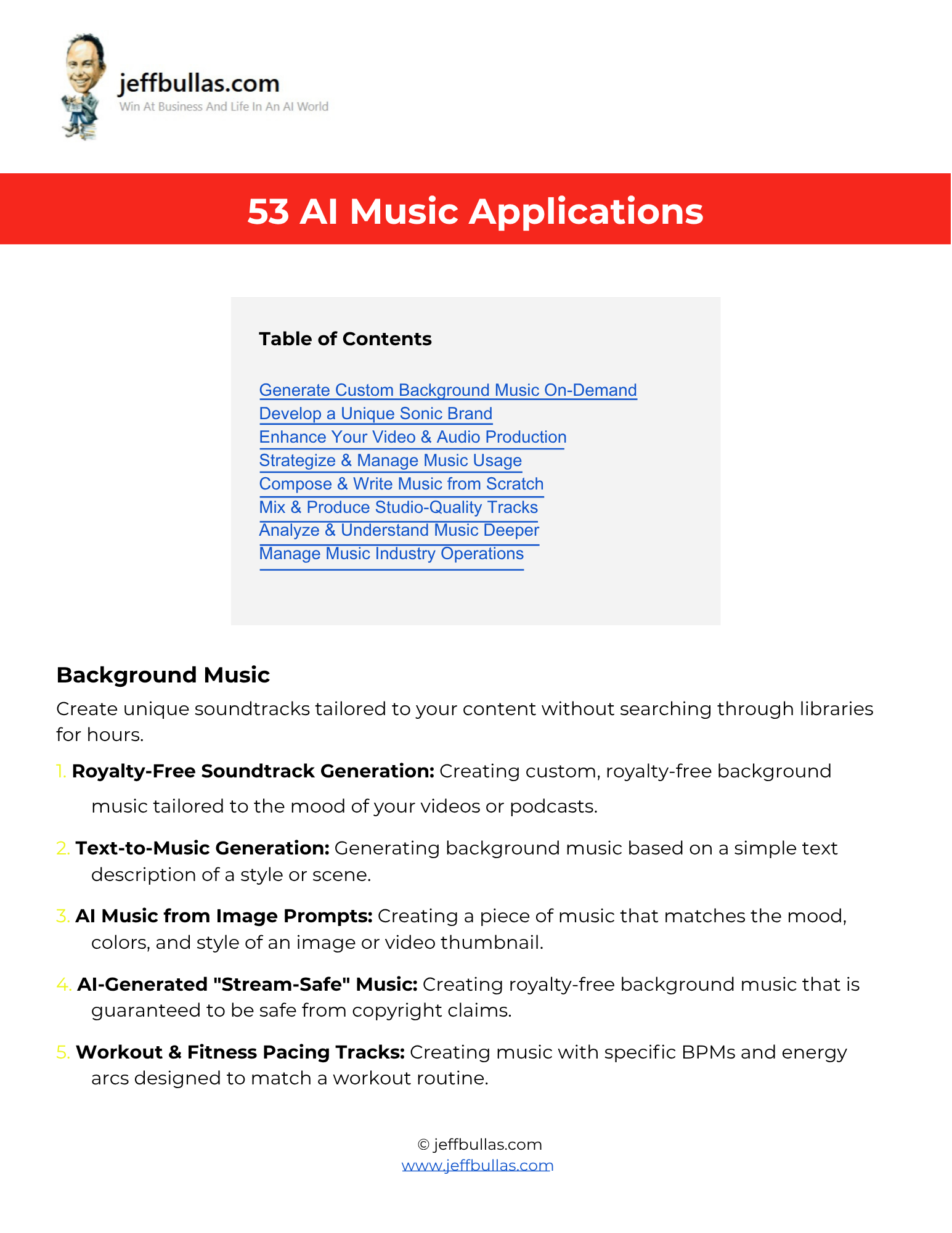 53 AI Music Applications or 53 Ways to Use AI Music
