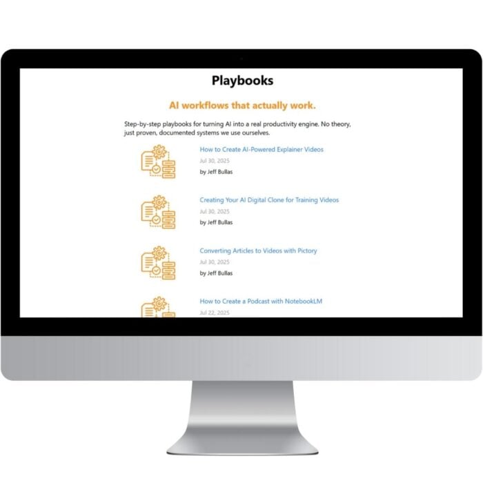 A screenshot of our Playbooks - AI workflows that actually work