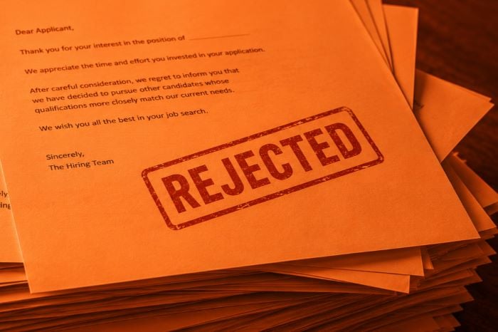 700 rejections